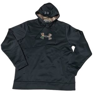 Mens under armour pull over hoodie large